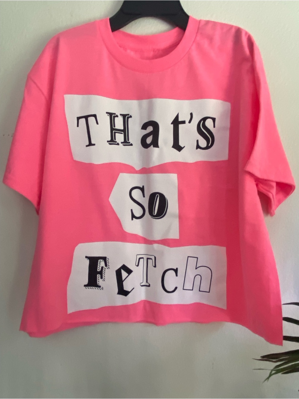 Hybrid Apparel Neon Pink Mean Girls "That's So Fetch" Short Sleeve Tee